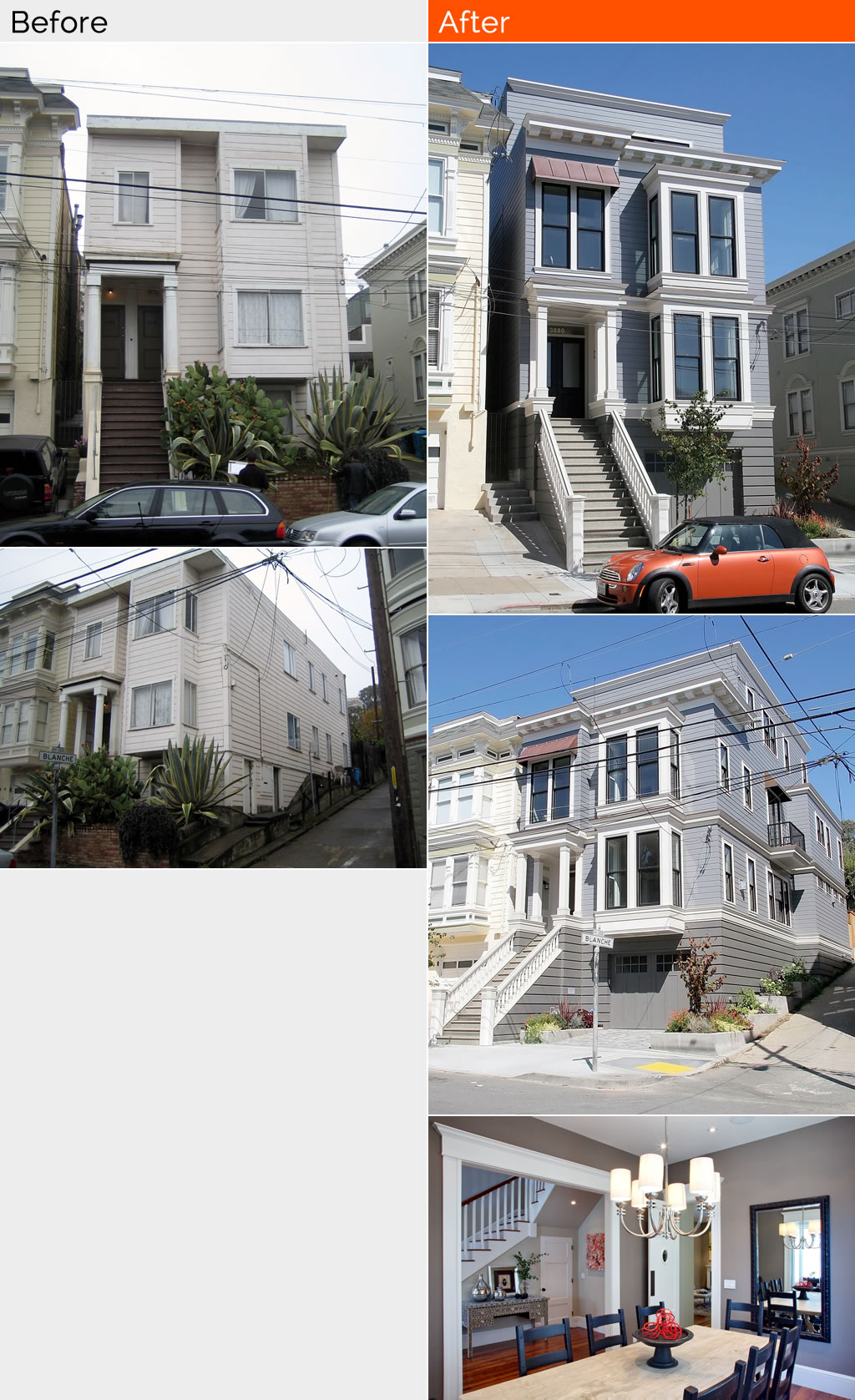 Before and After Remodel - Noe Valley, San Francisco